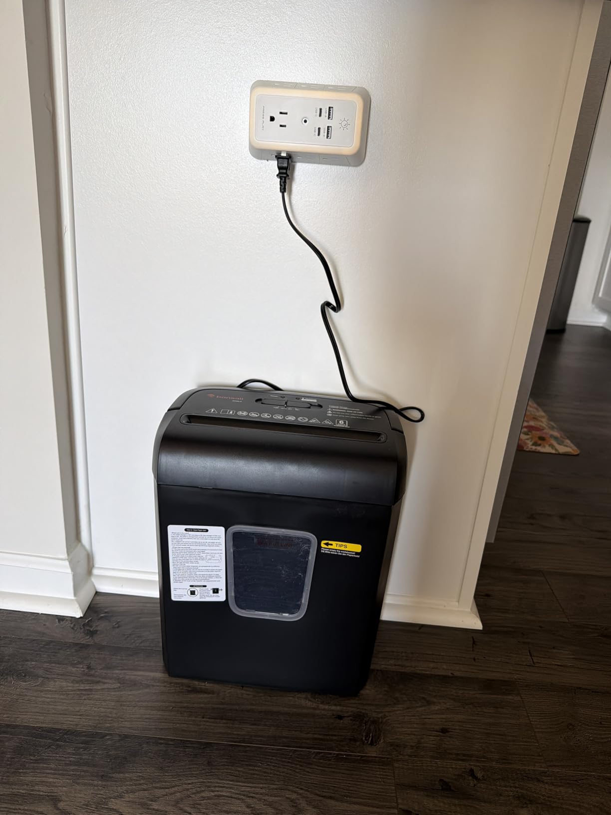 Bonsaii 6-Sheet Micro Cut Paper Shredder for Home, High Security Level P-4 customer photo 1