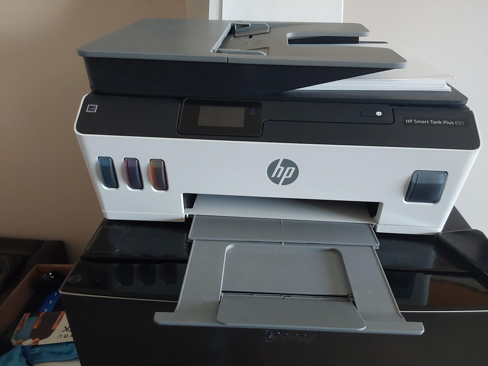 HP Smart Tank Plus 651 Wireless All-in-One Printer, Ink Tank Printer-for-Home Use, 2 Years of Ink Included Auto Document Feeder, Mobile Print, Scan, Copy, Fax. (7XV38A) customer photo 2