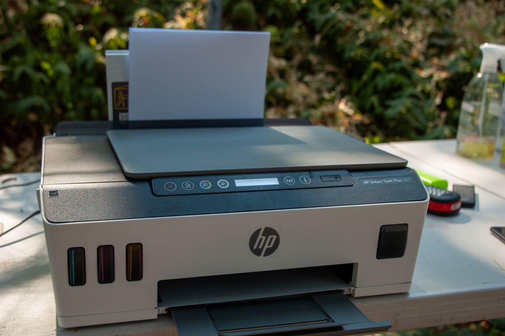 HP Smart Tank Plus 551 Wireless All-in-One Ink Tank Printer, up to 2 Years of Ink in Bottles, Mobile Remote Print, Scan, Copy, Works with Alexa (6HF11A) customer photo 1
