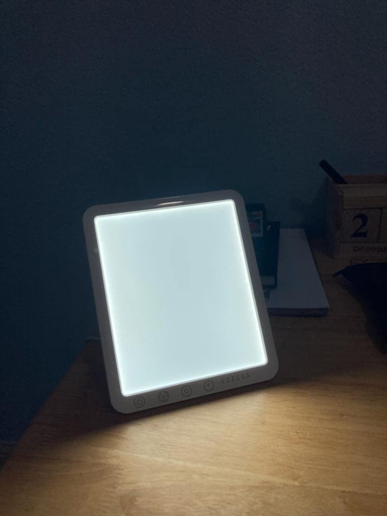 Light Lamp, Portable Full Spectrum LED Light Sunlight Personal Daylight with 3 Adjustable Color&Stepless Brightness Levels, Timer&Memory Function for Home Office Winter customer photo 1