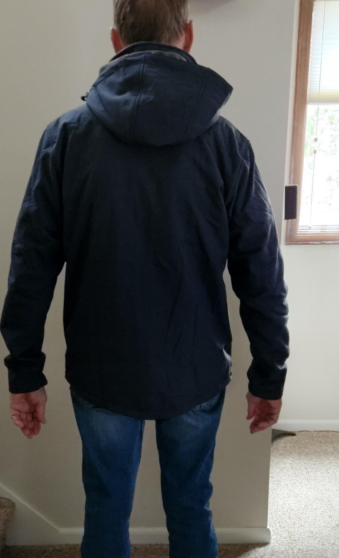 Outdoor Ventures Men's Softshell Jacket Waterproof Fleece Rain Shell Coat customer photo 2