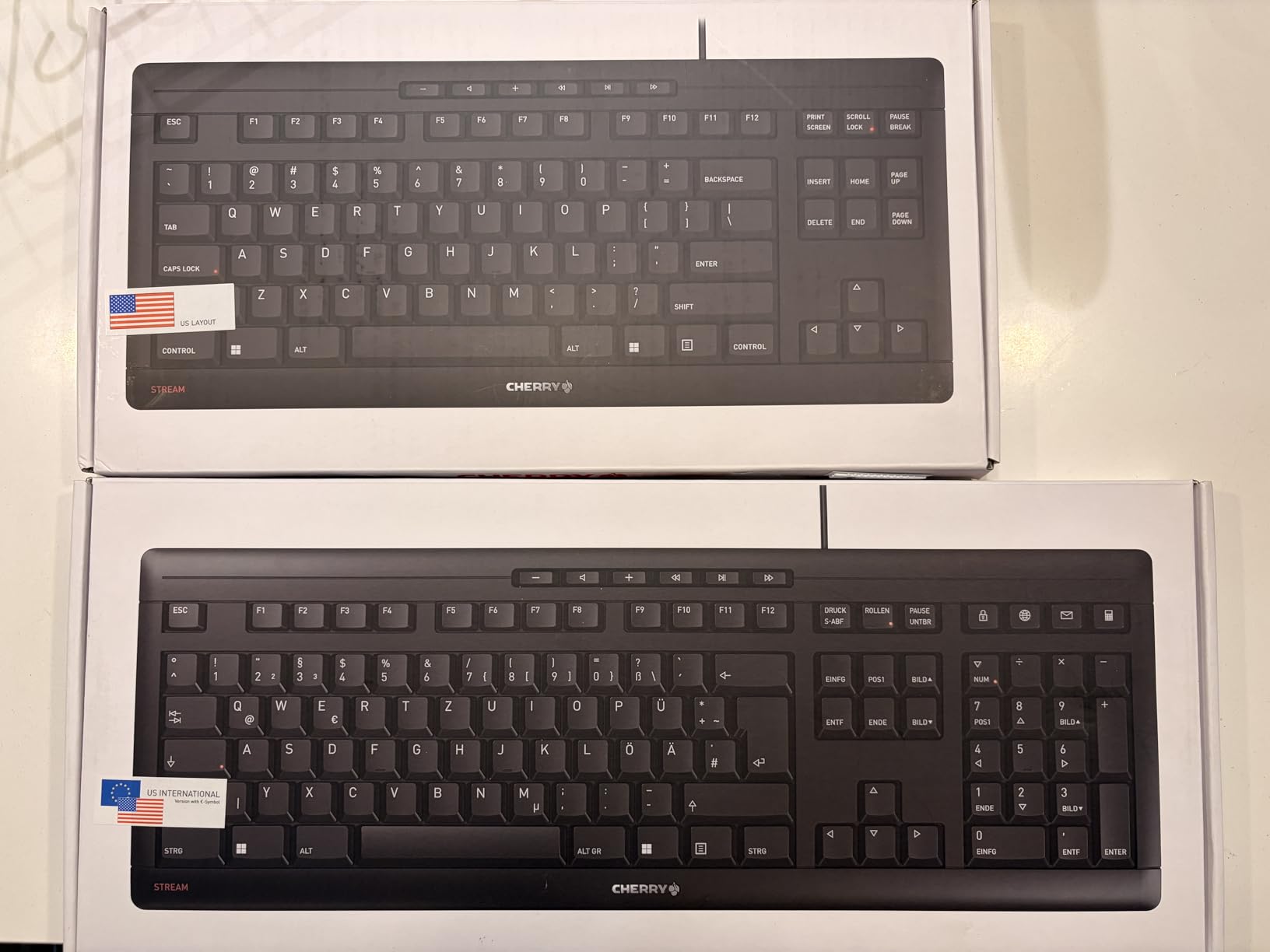 Cherry Stream Keyboard | Wired Slim Whisper Quiet | Silent Keys | Black customer photo 1