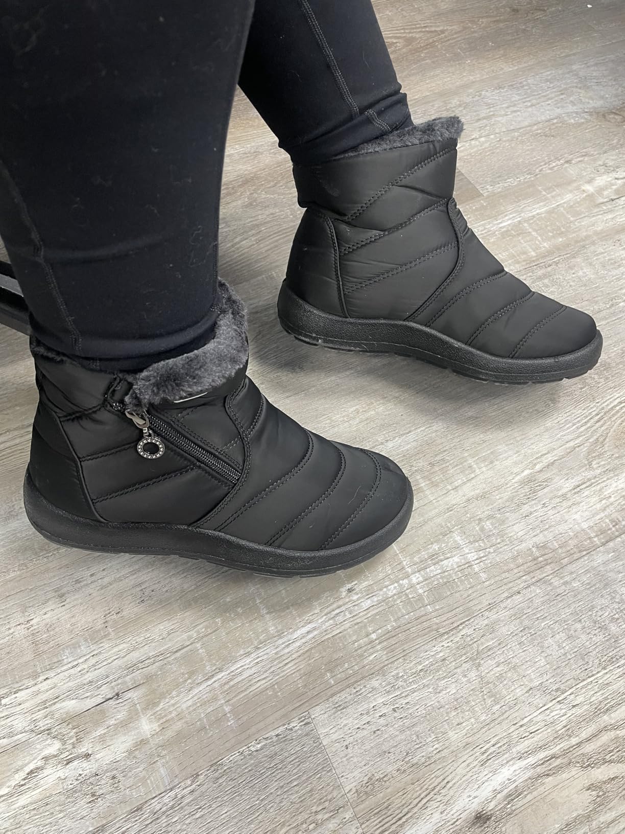 Hsyooes Snow Boots for Women Winter Boots Waterproof customer photo 2