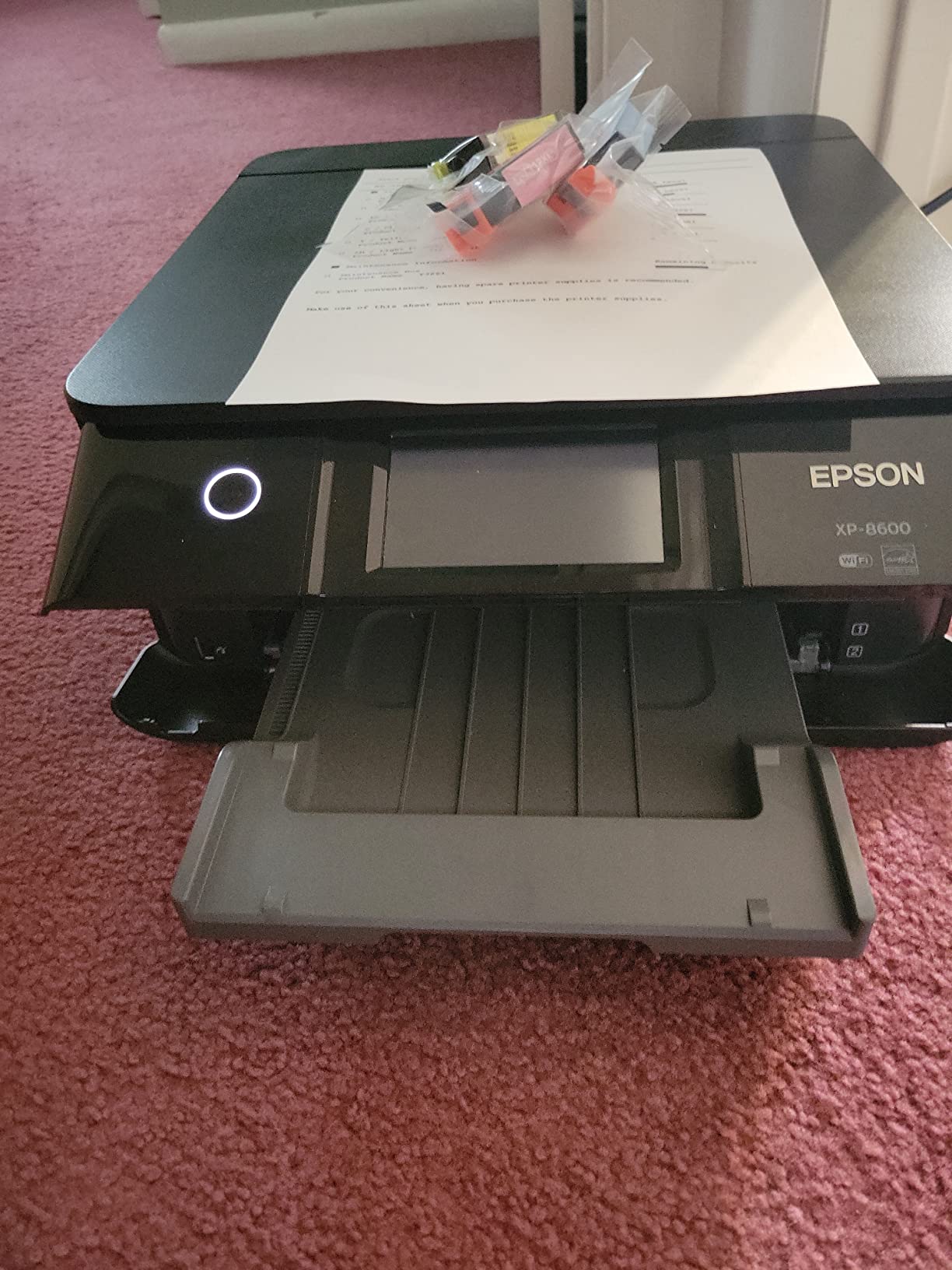 Epson Expression Photo XP-8600 Wireless Color Photo Printer with Scanner and Copier Black, Small customer photo 1