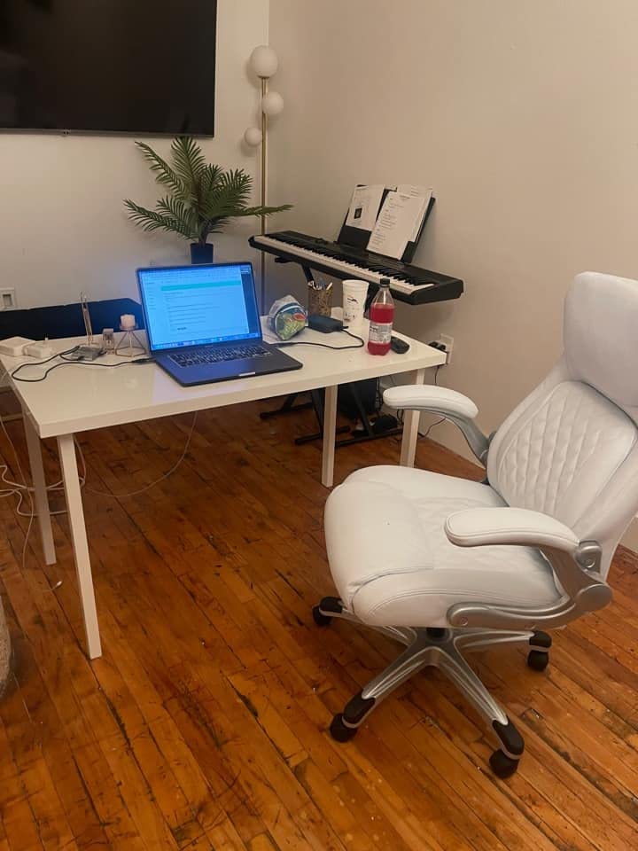 Nouhaus +Posture Ergonomic PU Leather Office Chair. Click5 Lumbar Support with FlipAdjust Armrests. Modern Executive Chair and Computer Desk Chair (Black) customer photo 1