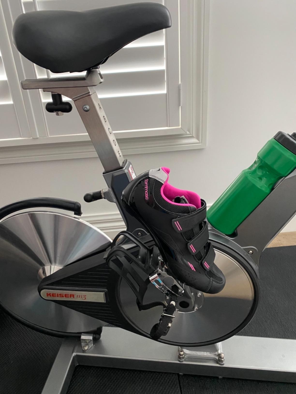 Tommaso Pista SPD & Peloton Shoes for Women—2 in 1—Fit for Peloton, Spin & Indoor Bikes—Install Your Own Delta or SPD Cleats Essential Bike Accessories for Cyclebar & Soulcycle customer photo 2