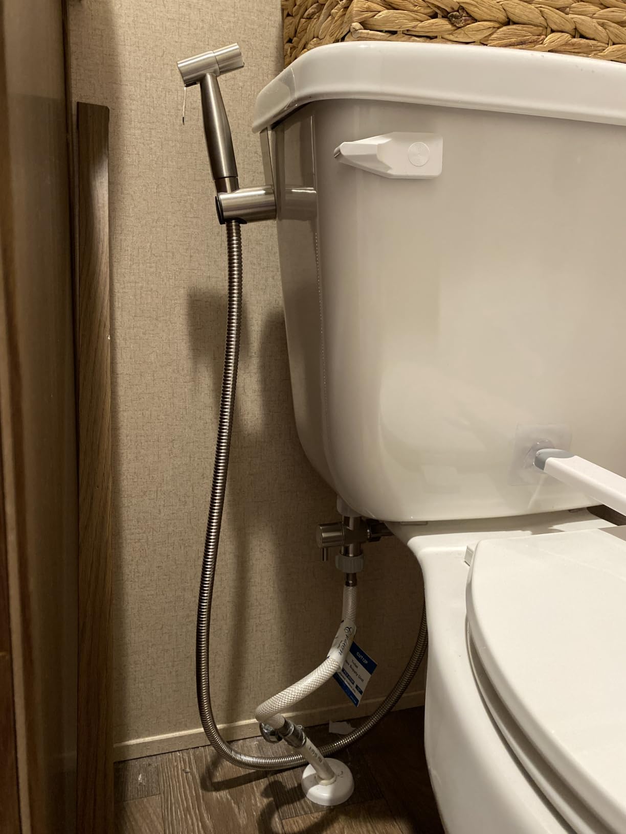 Arofa Handheld Bidet Sprayer, Bidet Attachment for Toilet, Brushed Nickel customer photo 1