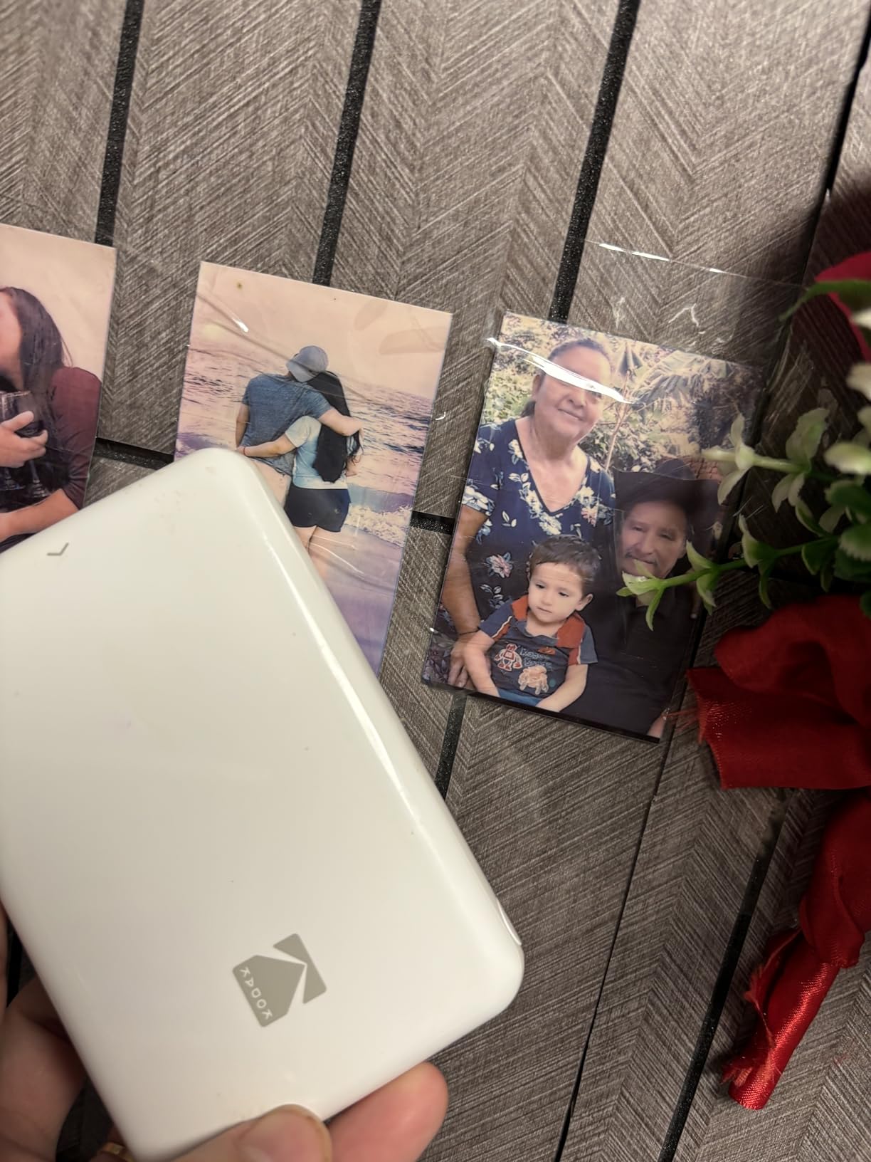 KODAK Step Instant Smartphone Photo Printer, Portable Mini Color Wireless Mobile Printer, Zink 2x3” (5.1x7.5 cm) Sticky-Back Photos, Bluetooth Compatible with iOS & Android Devices, Editing App, White customer photo 1