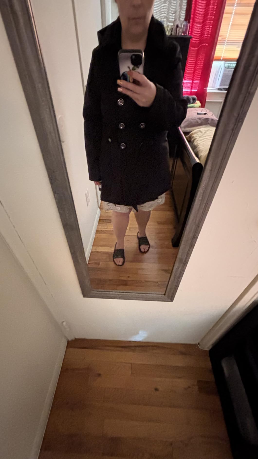 Sebby Collection Women's Soft Shell Trench Coat with Detachable Hood customer photo 2