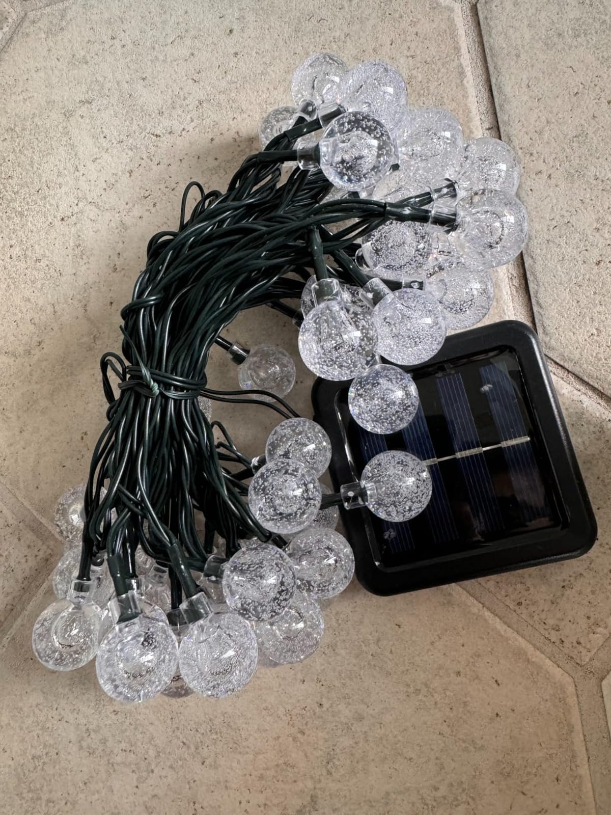 2 Pack 64FT 100 LED Solar String Lights Outdoor, Warm White Patio Lights customer photo 1