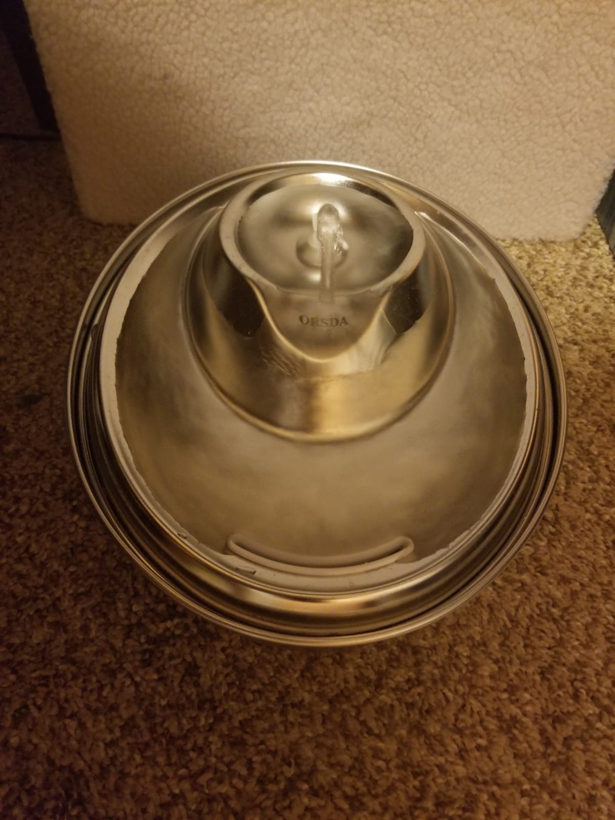 ORSDA Cat Water Fountain Stainless Steel, D30/2L Pet Fountain for Cats Inside, Dog Water Dispenser, Automatic Cat Drinking Fountains with 6 Replacement Filters for Cats, Small Dogs customer photo 2