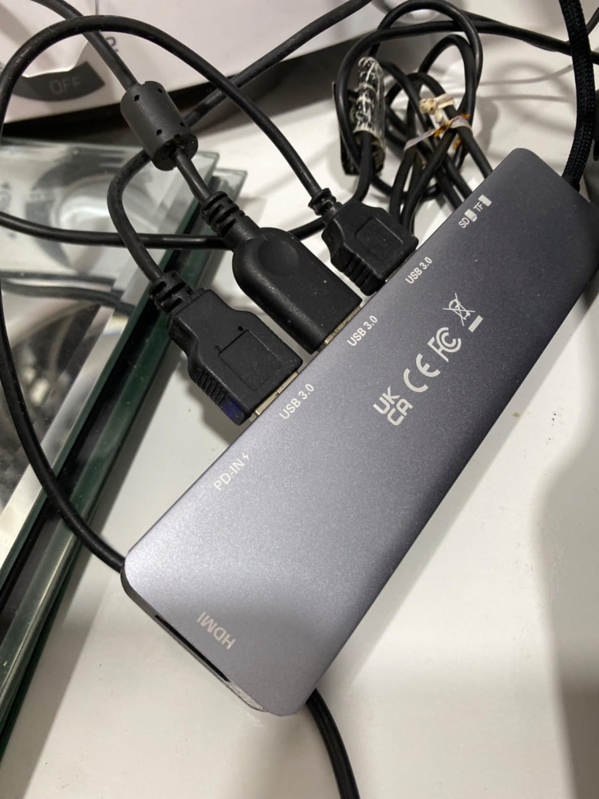 BENFEI USB C HUB 7-in-1 with HDMI(4K@60Hz,Certified), 100W Power Delivery, 3*USB 3.0, SD/TF Card Reader(160MB/s) Compatible with iPhone 15 Pro/Max, MacBook, iPad Pro, iMac, S23, XPS17 customer photo 1