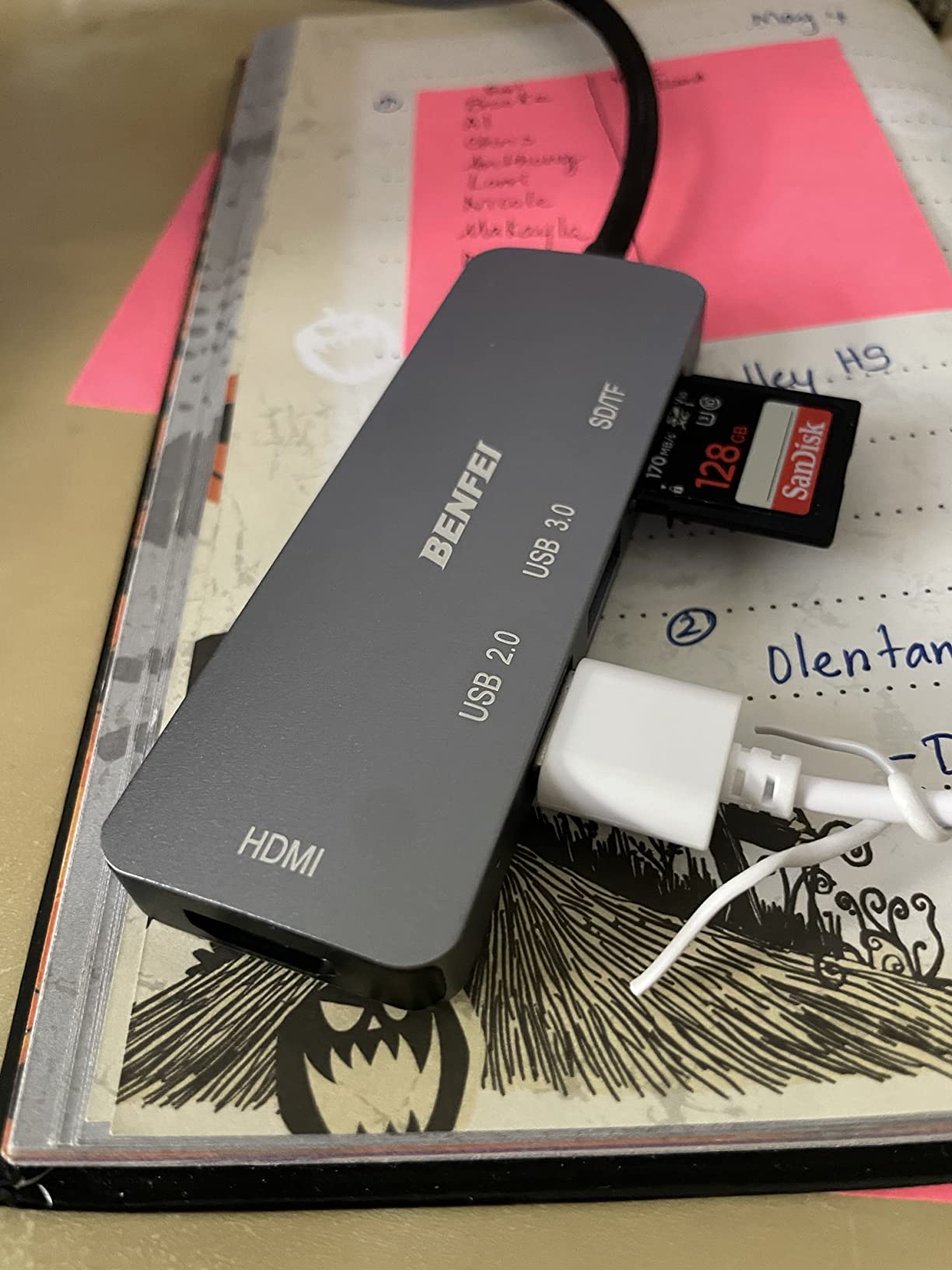 BENFEI USB C HUB 7-in-1 with HDMI(4K@60Hz,Certified), 100W Power Delivery, 3*USB 3.0, SD/TF Card Reader(160MB/s) Compatible with iPhone 15 Pro/Max, MacBook, iPad Pro, iMac, S23, XPS17 customer photo 2