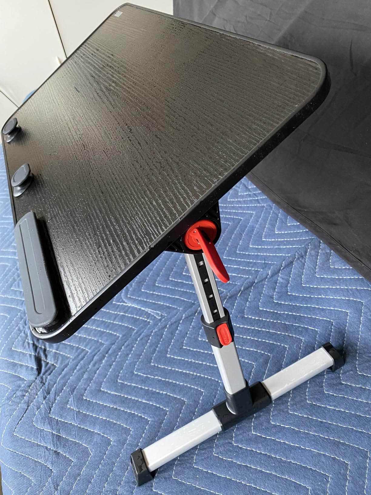 Laptop Desk Table, SAIJI Adjustable Laptop Stand, Portable Lap Desks customer photo 2