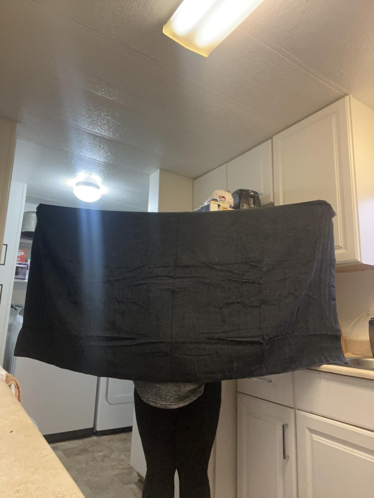 Tens Towels 4 Piece Extra Large Bath Towels 30 x 60 Inches, Dark Grey customer photo 2