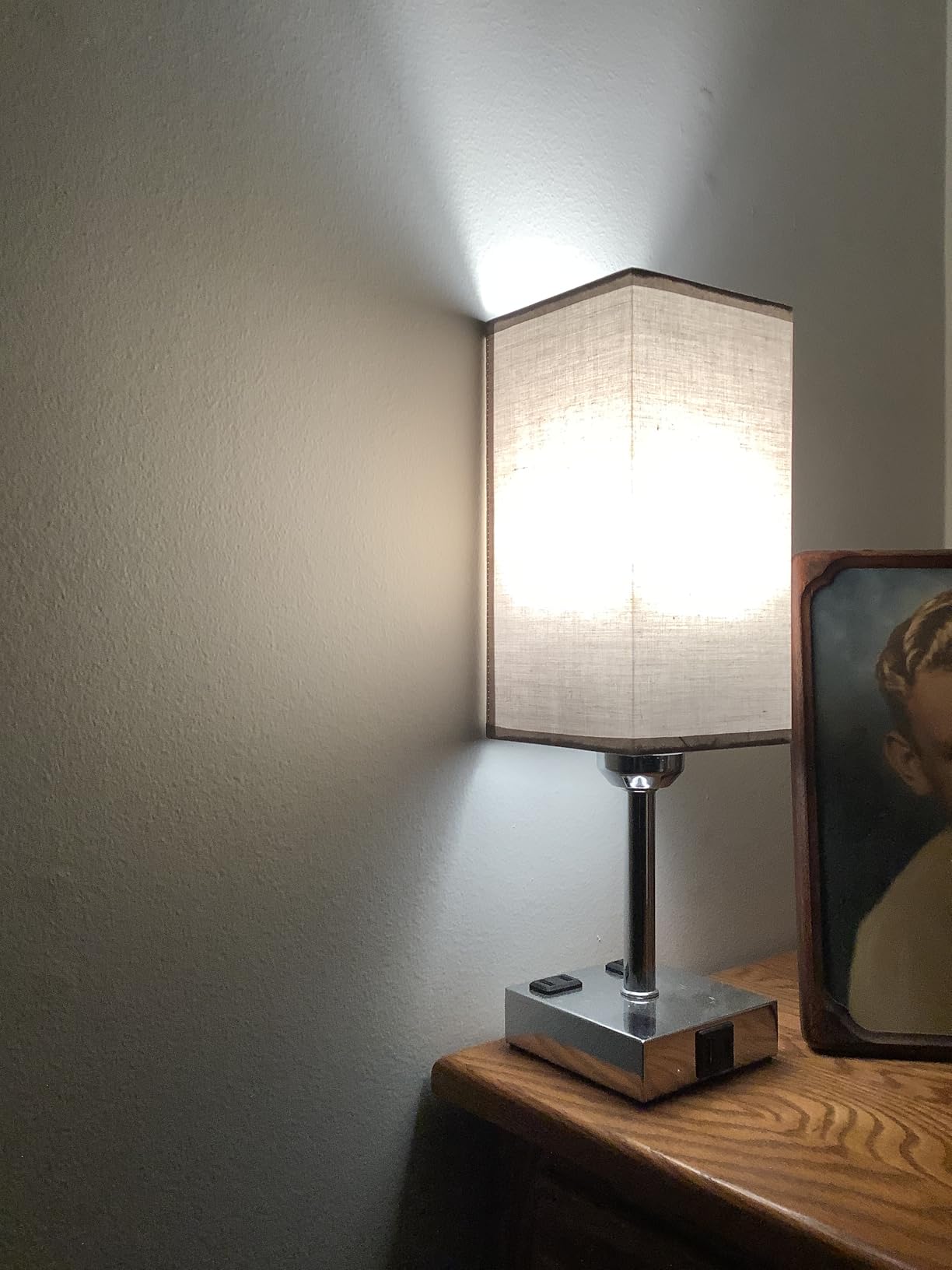 Touch Bedside Table Lamp for Bedroom - Dimmable, USB C+A, 2 AC Outlets customer photo 2