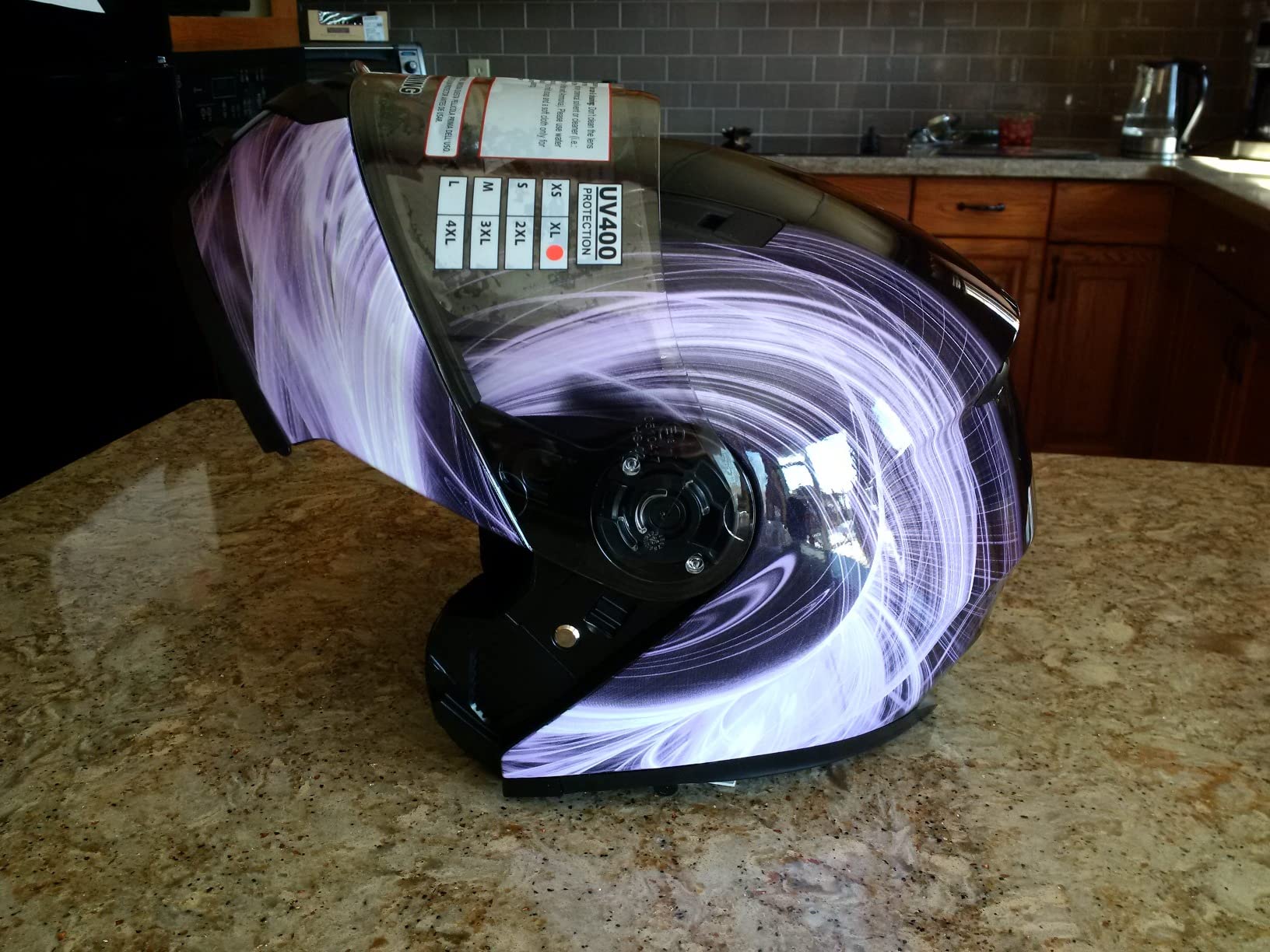 Adult Dual Lens (not Heated) Modular Snowmobile Helmet DOT Full Face Flip-up Typhoon TH158 customer photo 1