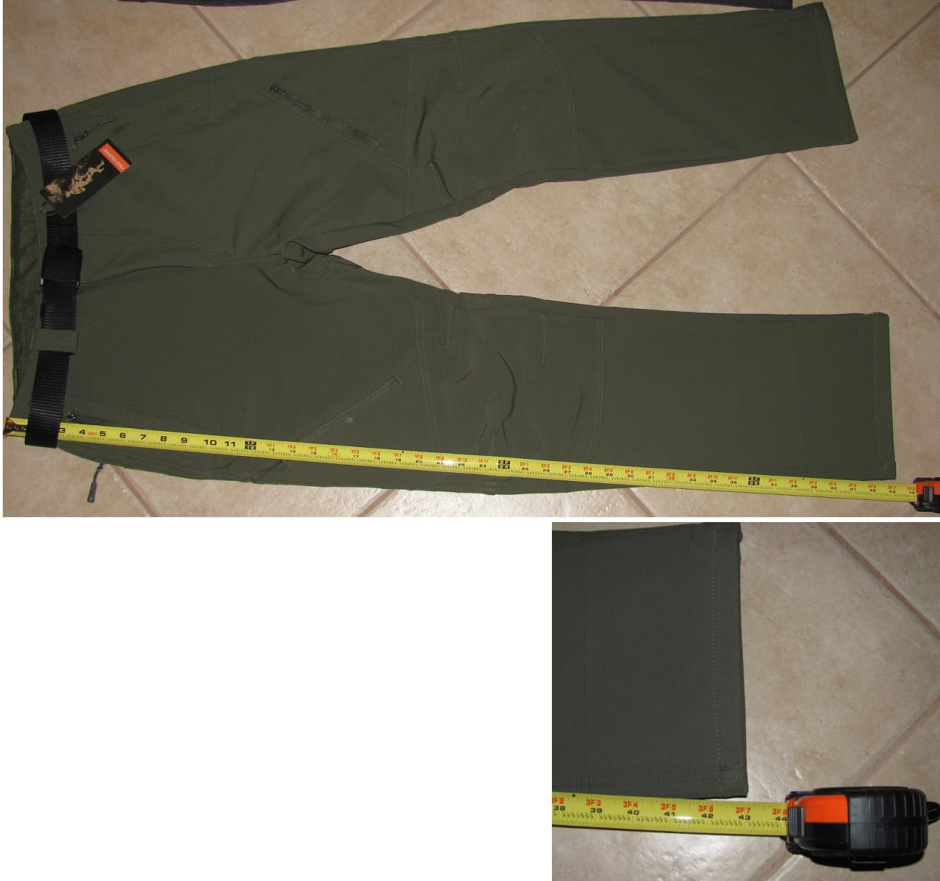 FREE SOLDIER Men's Fleece Lined Pants Softshell Snow Ski Pants customer photo 1