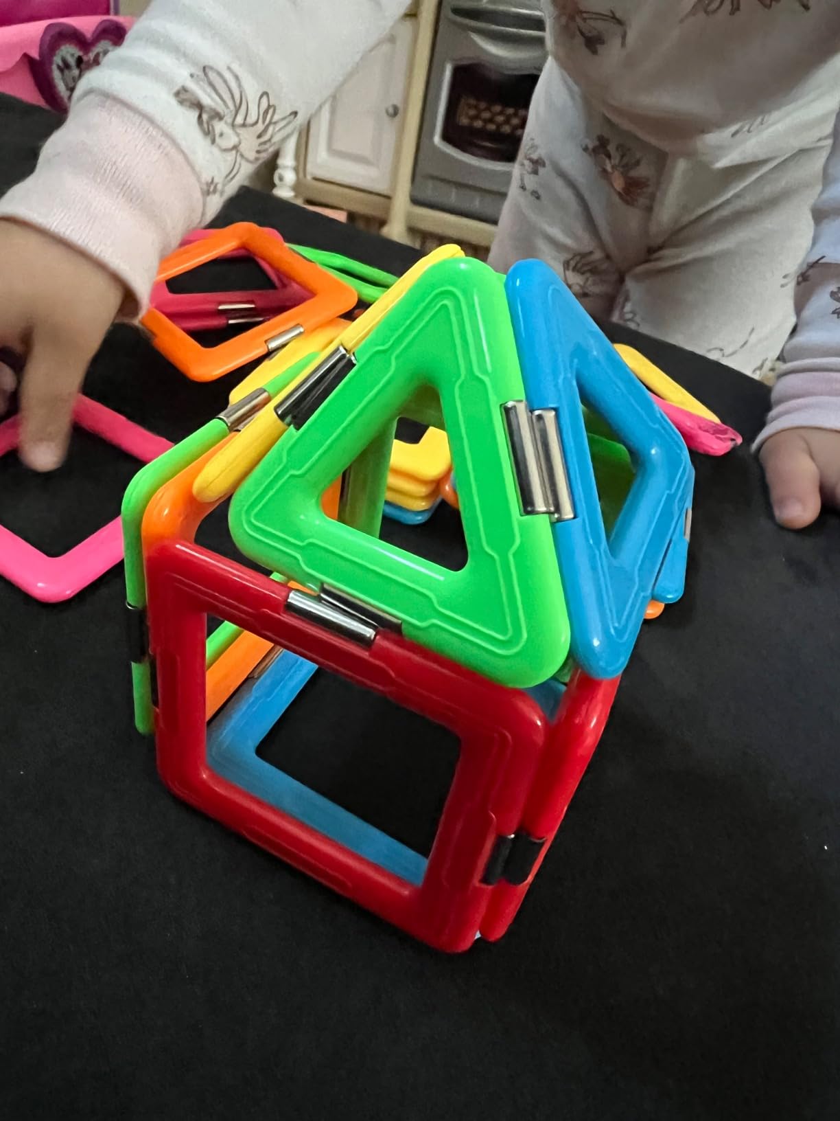 Upgraded Magnetic Blocks Tough Tiles STEM Toys for 3+ Year Old Boys & Girls customer photo 1
