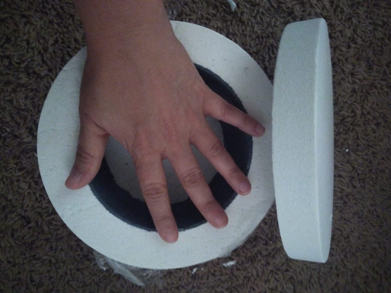 LuckyHigh Professional Large Microwave Kiln with 10pcs Kiln Paper for Fusing Glass DIY Glass Jewelry Making (195mm) customer photo 1