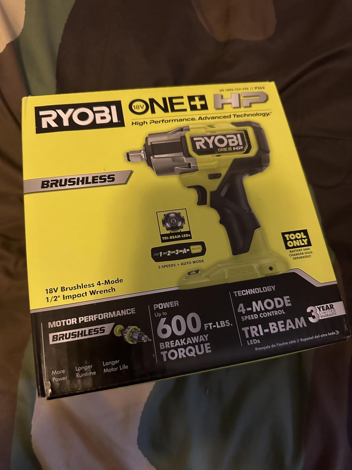 ONEAND HP 18V BRUSHLESS Cordless 4-Mode 1/2 in. Impact Wrench Tool ONLY customer photo 1