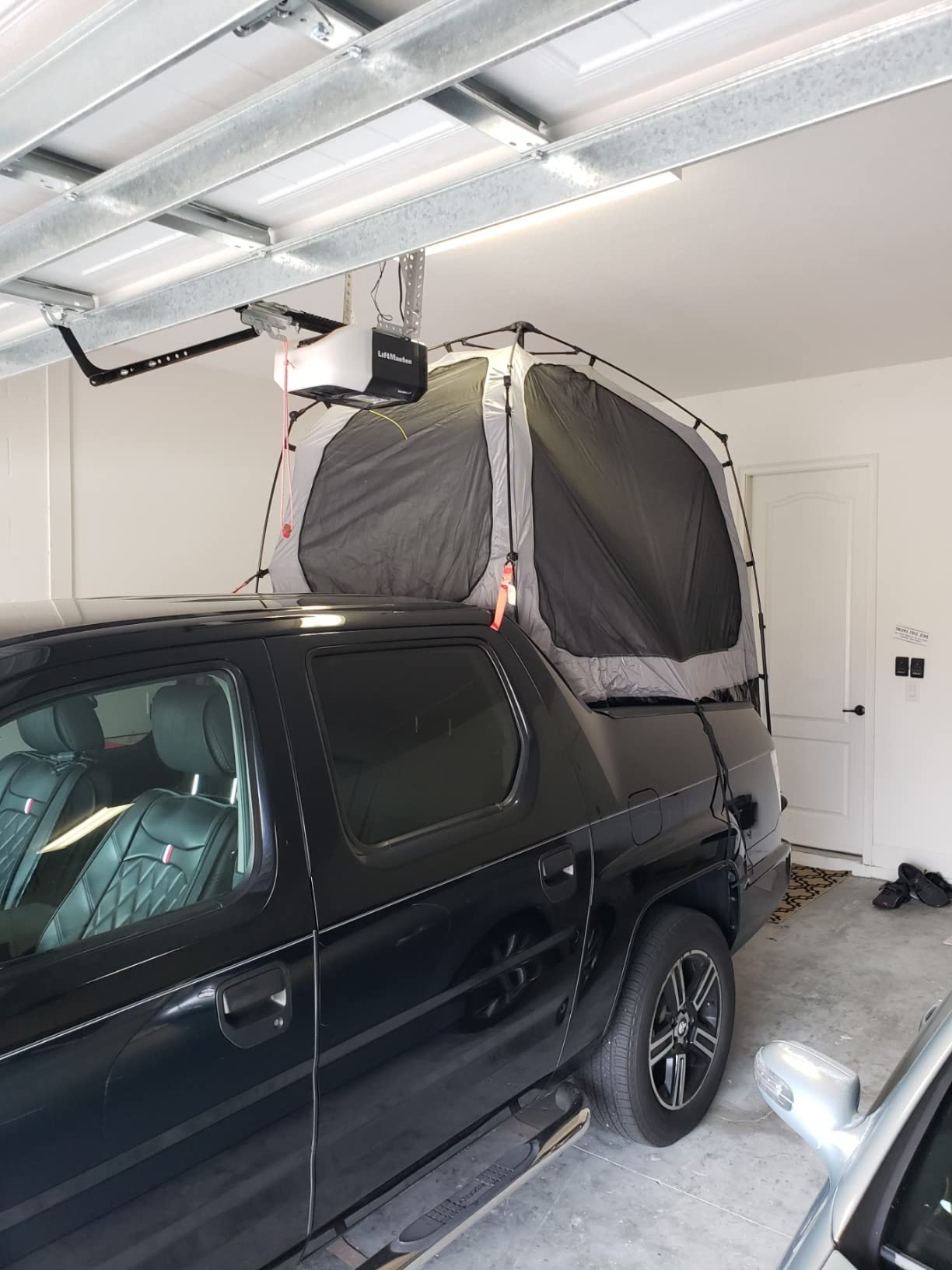 Fofana Pop-Up Truck Bed Tent - Mid-Size, 2-Person, Gray - Quick Setup Pop-Up Tent for Camping - Waterproof Sewn-in Floor & Camping Gear Organization - Mesh Windows & Ventilation for Truck Bed Dome customer photo 2