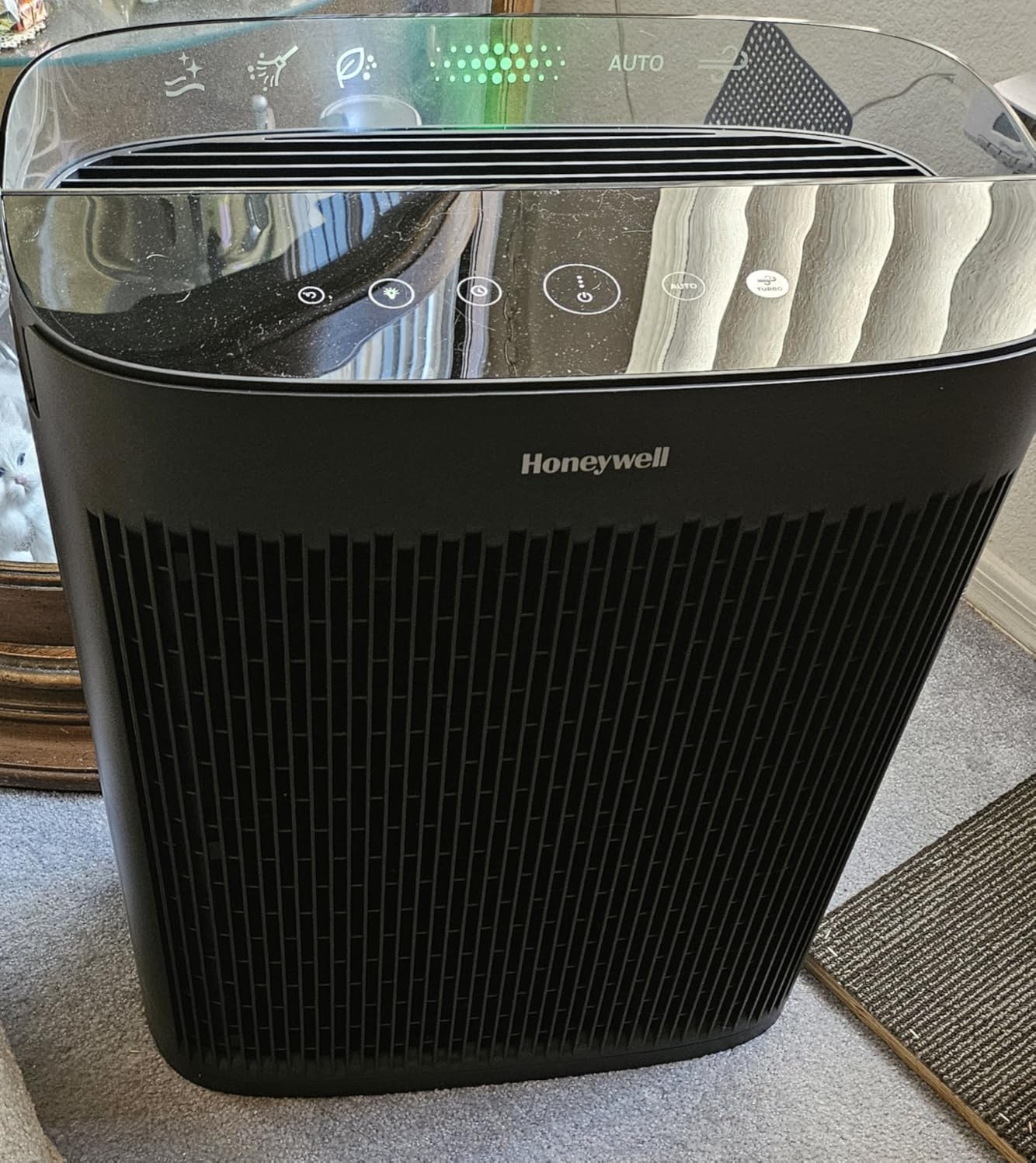 Honeywell HEPA Air Purifier for Home and Extra Large 2423 Ft² Rooms, Black | Powerful HEPA Filtration, Air Quality Monitor, Turbo and Auto Mode, Reduces Allergens, Dust, Pollen, Pet Dander, Odors, Smoke customer photo 2