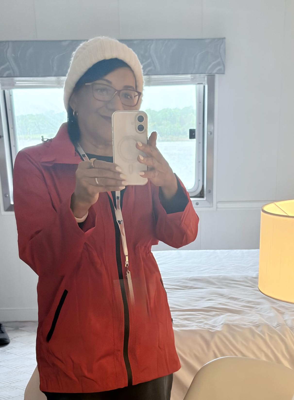 Avoogue Women's Long Raincoat with Hood Lightweight Waterproof Rain Jacket customer photo 1
