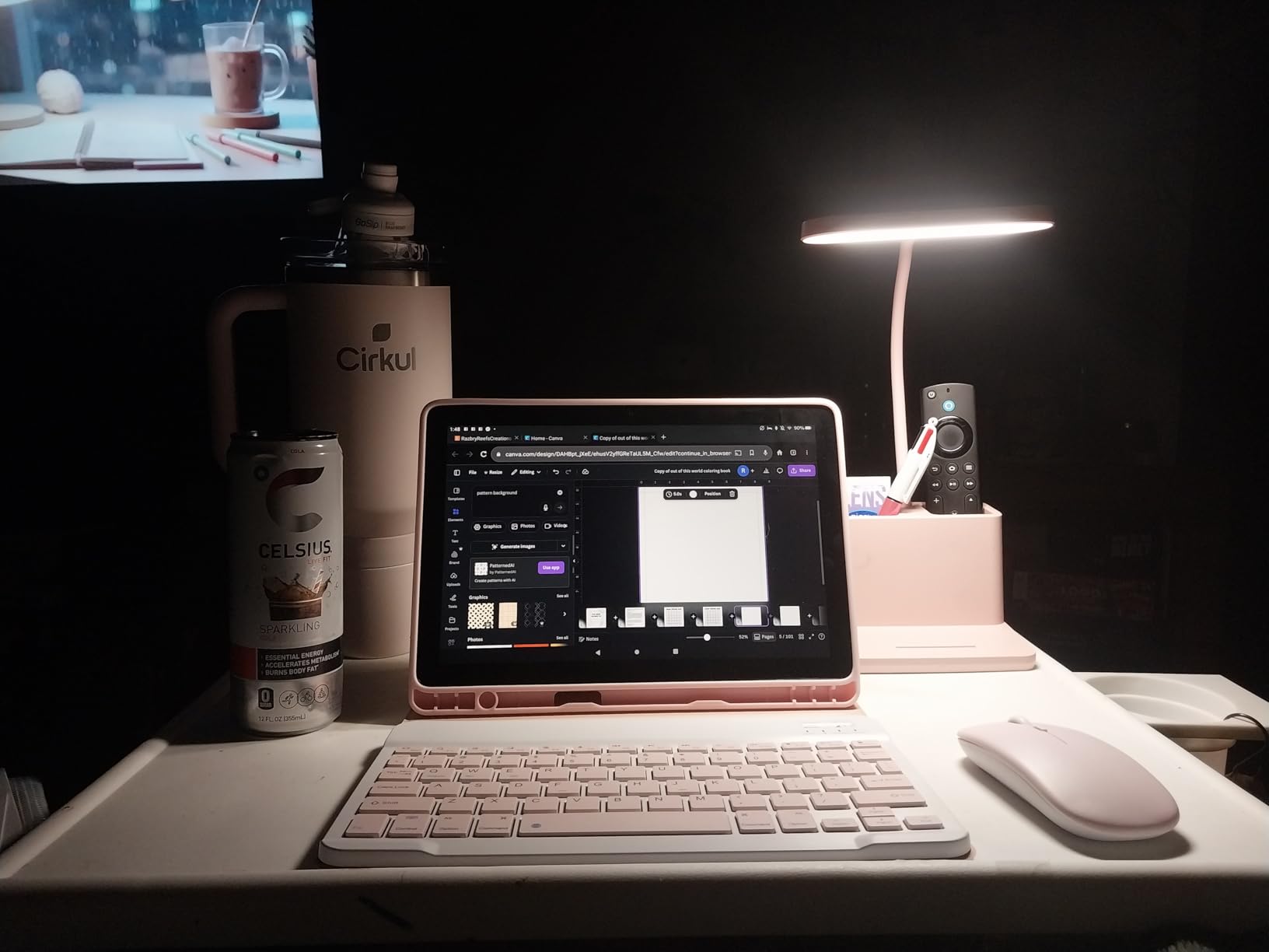 AXX Black LED Desk Lamp, Battery Operated Small Table Light for Dorm Room | Rechargeable, Battery-Powered, Cute, Dimmable, Gooseneck, Pen Holder, Touch Control, for Home Office Bedroom Desktop customer photo 2