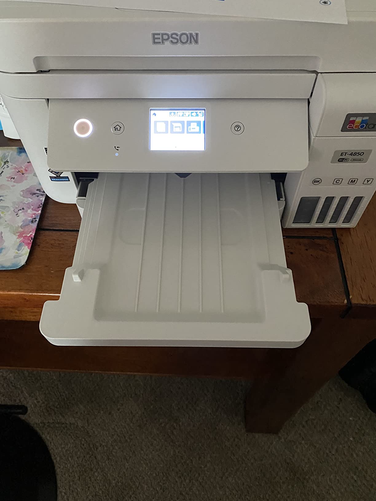 Epson EcoTank ET-4850 Wireless Color All-in-One Supertank Printer - Black customer photo 2