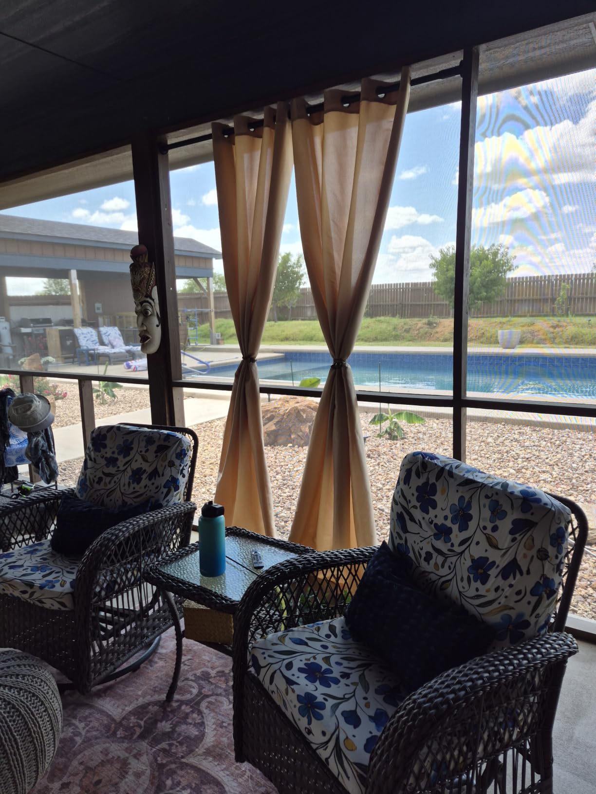 PureFit Outdoor Curtains for Patio Waterproof Weatherproof Outside Curtains customer photo 2