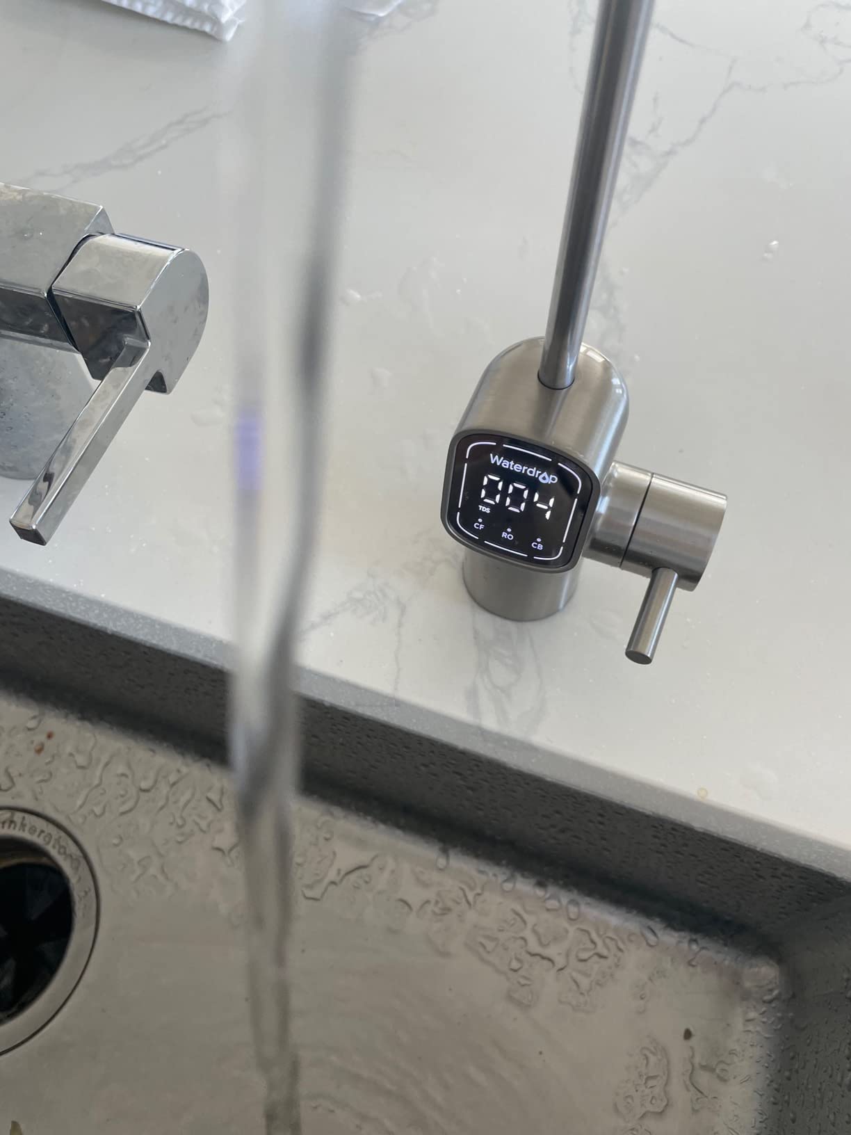 Waterdrop G3P800 Reverse Osmosis Water Filter, 800 GPD, Tankless RO System | NSF/ANSI 42 & 53 & 58 & 372 Certified, 10-Stage RO Water Filtration System Under-Sink, 3:1 Pure to Drain, Smart LED Faucet customer photo 2