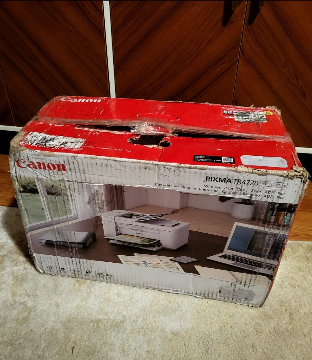 Canon PIXMA TR4720 All-in-One Wireless Printer Home use, with Auto Document Feeder, Mobile Printing and Built-in Fax, White customer photo 2