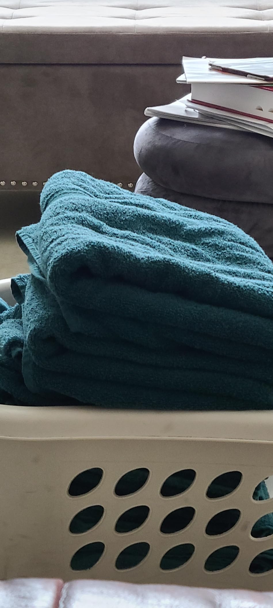 HILLFAIR 100% Cotton 2 Pc XXL Oversized Bath Towel Set 40