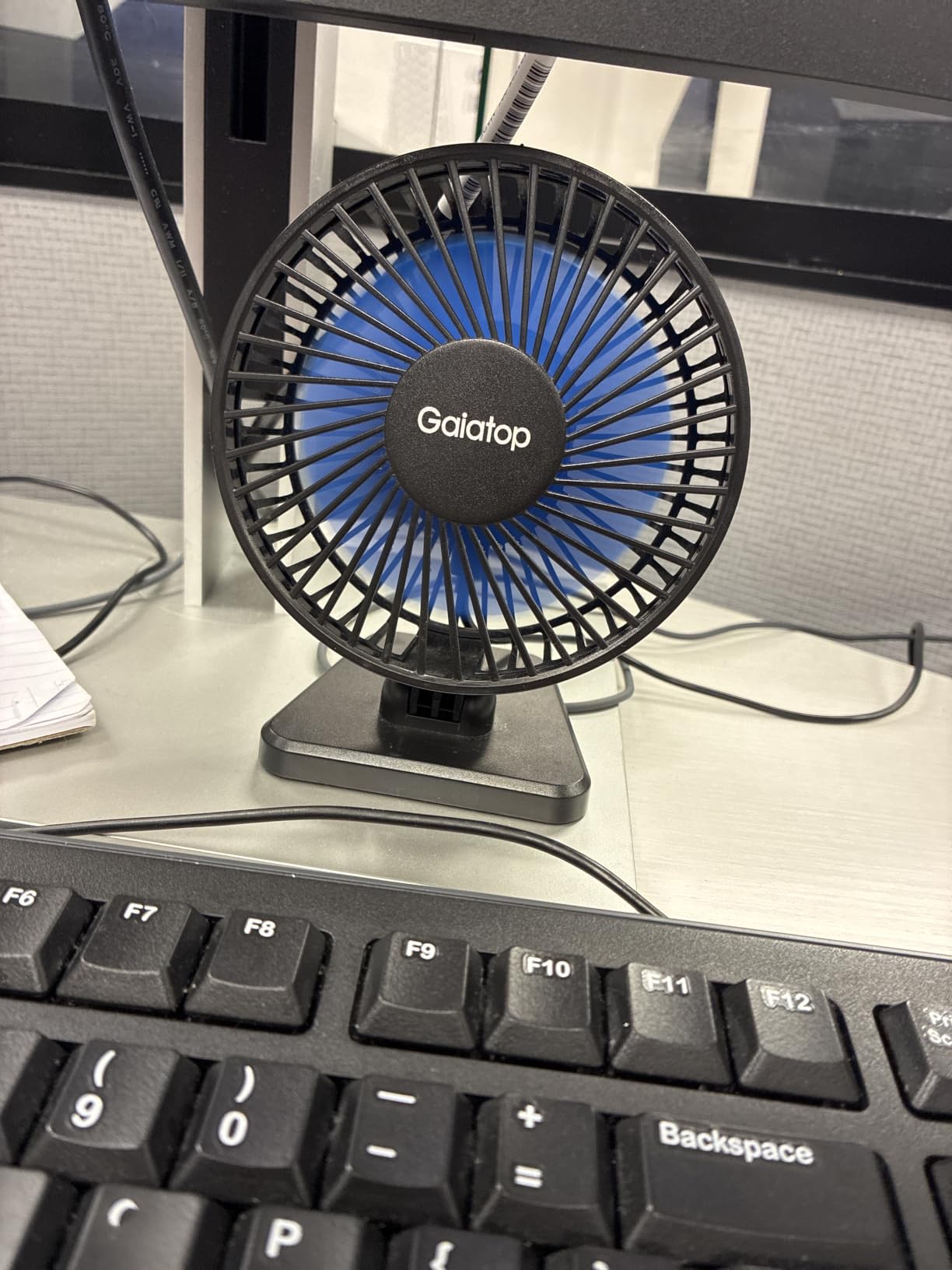 Gaiatop USB Desk Fan, Personal Portable Quiet Small Table Desktop fan customer photo 1