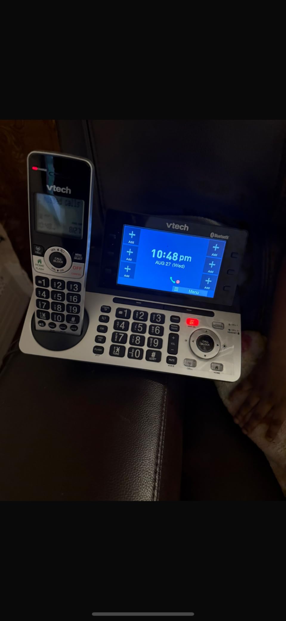 VTech IS8251-3 Business Grade 3-Handset Expandable Cordless Phone for Home Office, 5