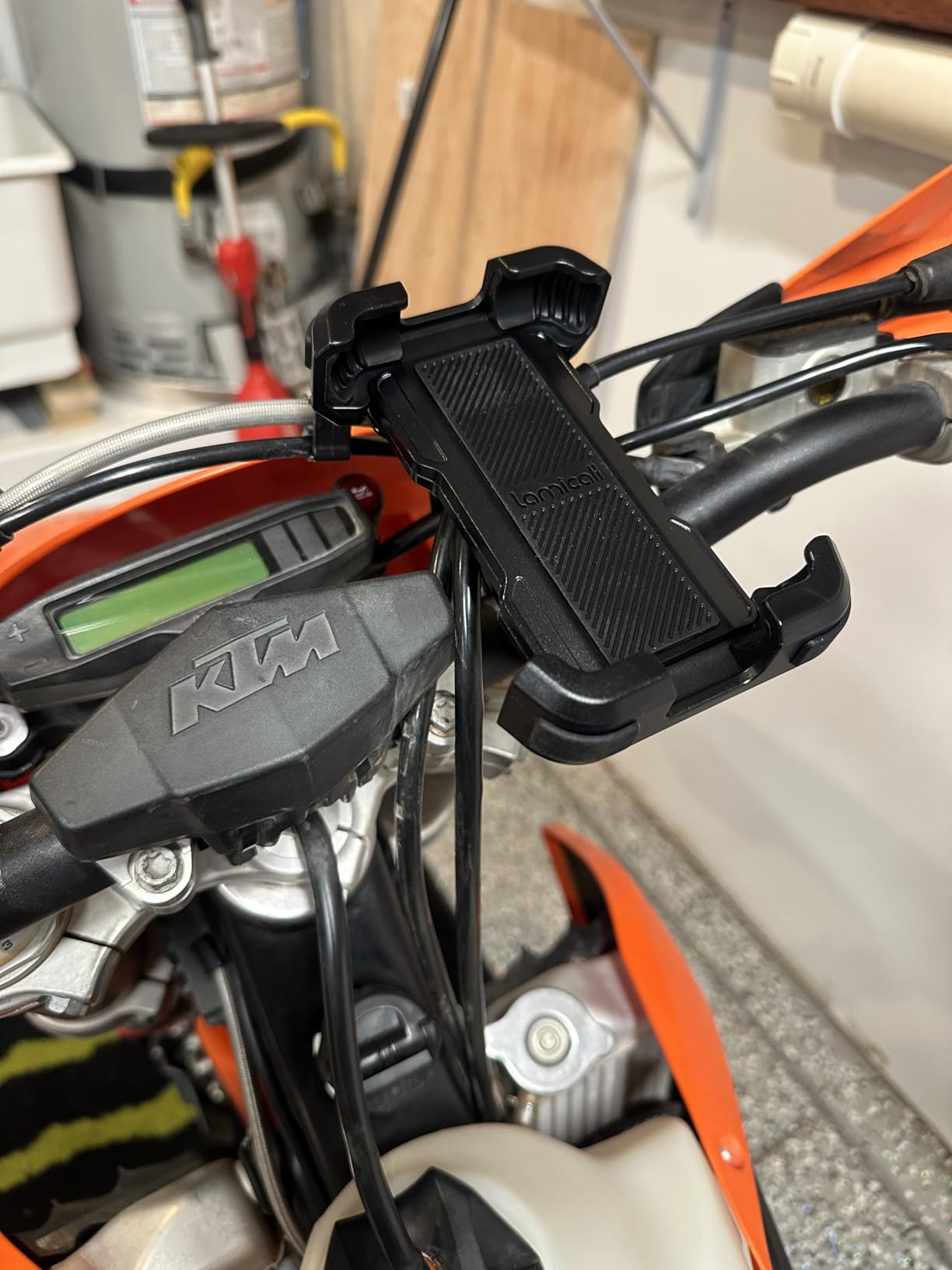 Lamicall Motorcycle Bike Phone Holder with Upgrade Quick Install Bar Clip customer photo 1