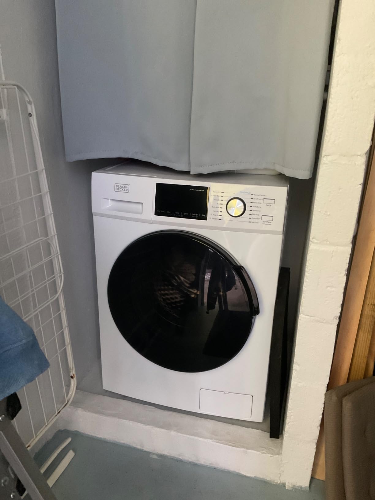 BLACK+DECKER Washer and Dryer Combo, 2.7 Cu. Ft. Capacity, BCW27MW, White | 2.7 Cu. Ft. All In One Washer and Dryer with LED Display & 16 Cycles, Washes up to 25.6 lbs., Dries up to 13.2 lbs. customer photo 2