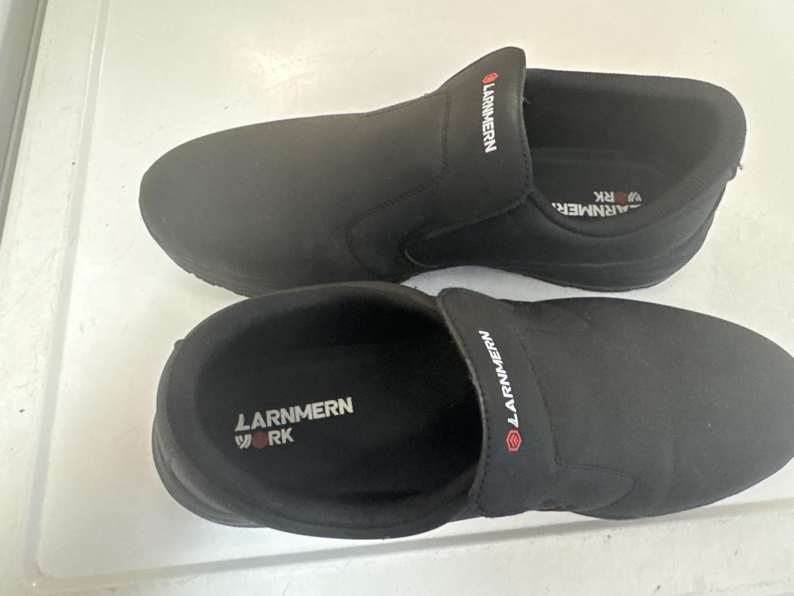 LARN SAFETY Non Slip Work Shoes Men Waterproof Restaurant Kitchen Chef customer photo 1