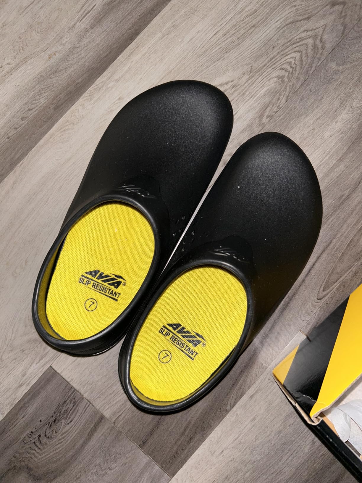 Avia Flame Slip Resistant Clogs for Women, Slip On Work Shoes for Food Service, Garden, or Nursing customer photo 2