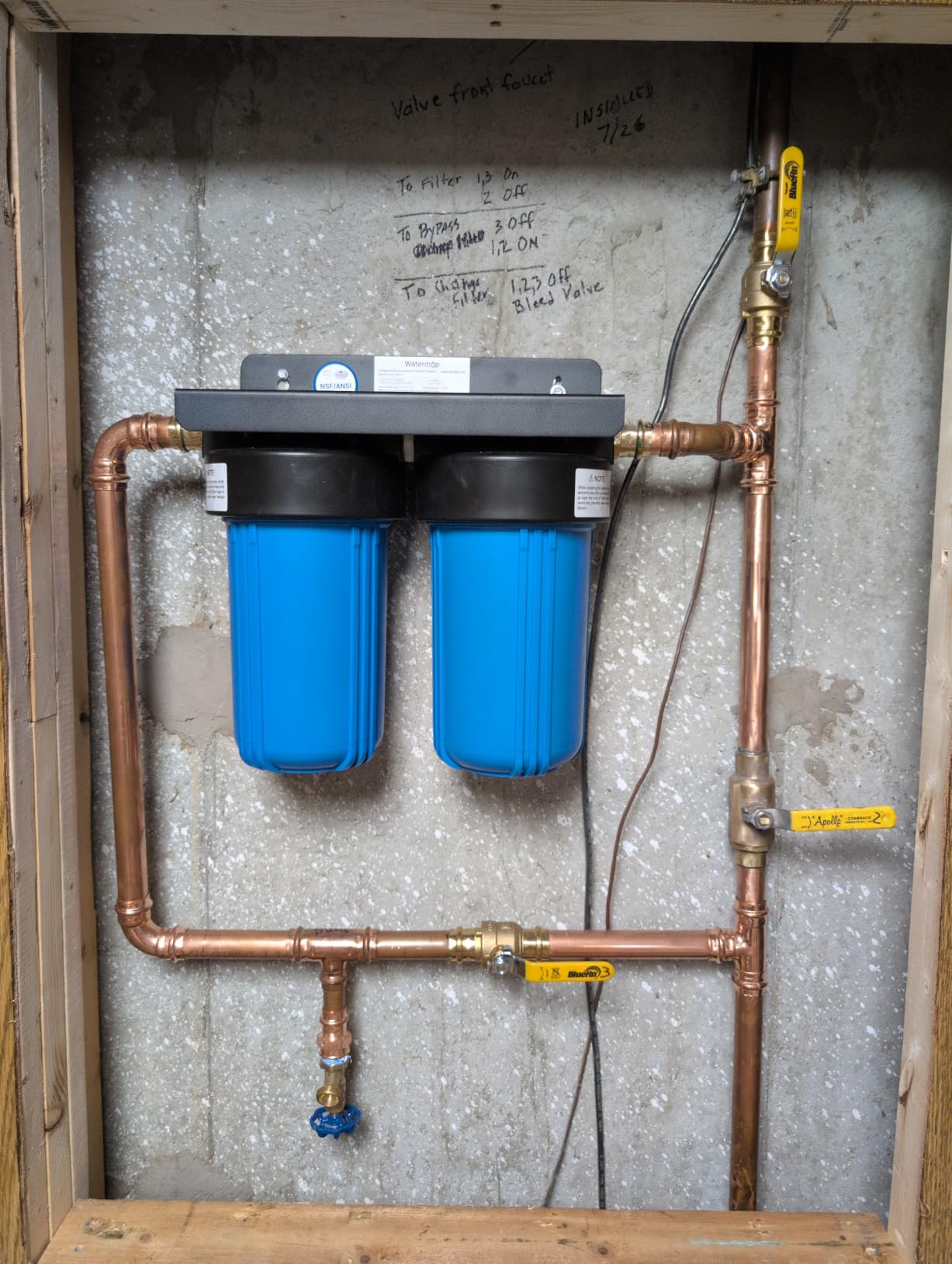 Waterdrop WHF21-FG 2-Stage Whole House Water Filter System, 5 Micron customer photo 2