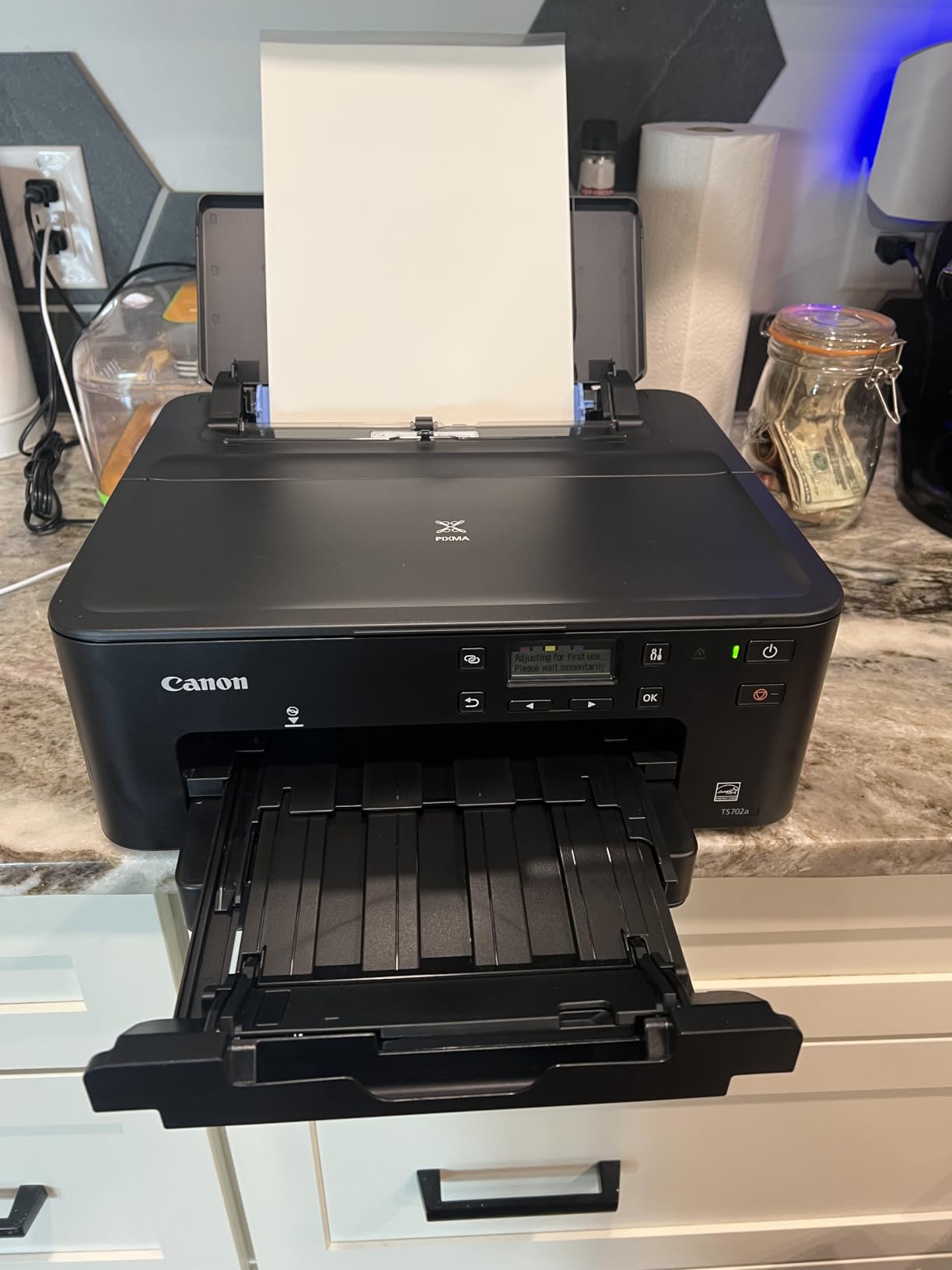 Canon PIXMA TS702a Wireless Single-Function Printer, Print Only, No Scan/Copy | Mobile Printing with AirPrint®, and Mopria®, Black customer photo 2