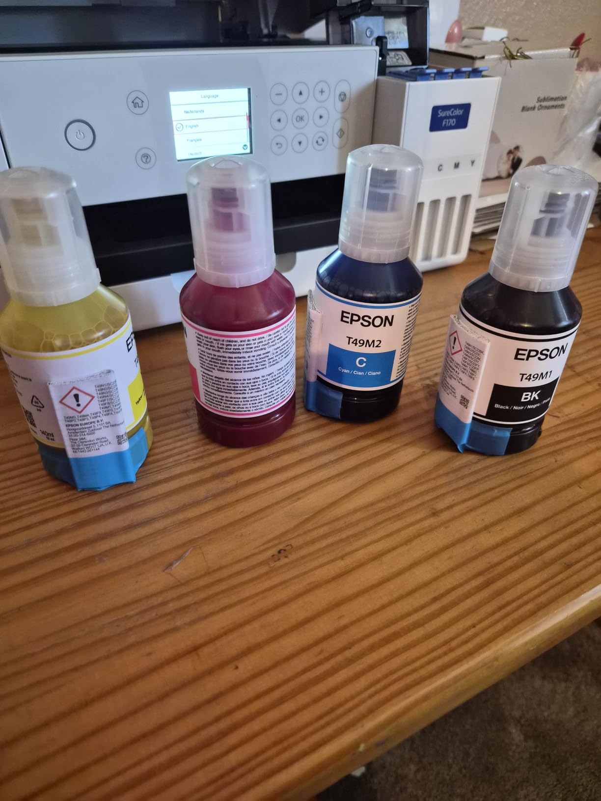 Epson F170 Cartridge-Free eco Supertank Sublimation Color Printer Starter Bundle with Mini Iron Heat Press, Sublimation Paper and Heat Resistant Tape customer photo 1