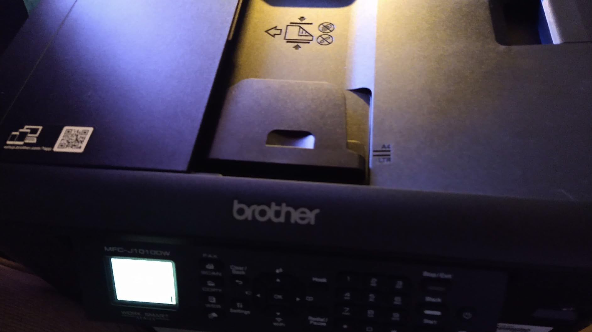 Brother MFC-J1010DW Wireless Color Inkjet All-in-One Printer, Duplex Printing, Mobile & Cloud Print, Compact Design, 1.8