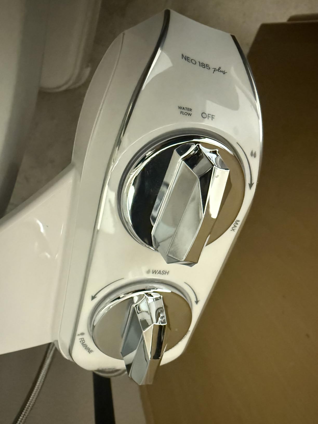LUXE Bidet NEO 185 PLUS - Patented Bidet Attachment for Toilet, Chrome customer photo 2