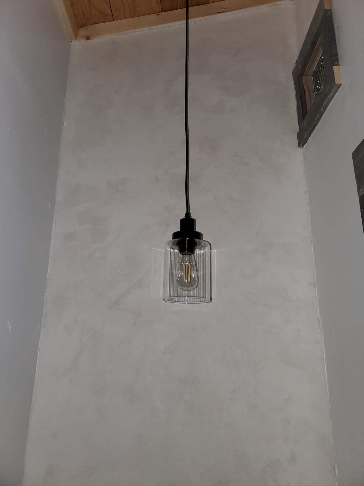 WimiSom Industrial Pendant Lighting, Modern Clear Glass Shade Farmhouse customer photo 1