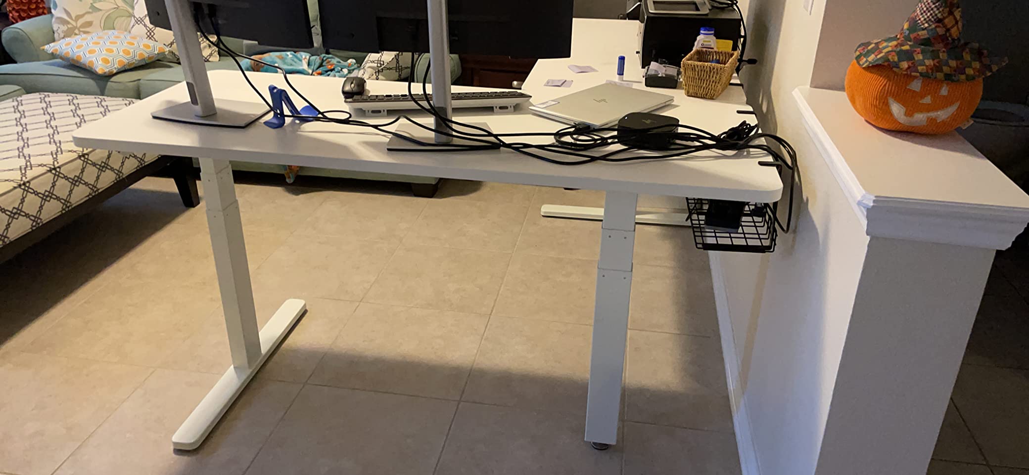 VIVO Black 83 x 60 in Corner Standing Desk, DESK-KIT-3E8B customer photo 1