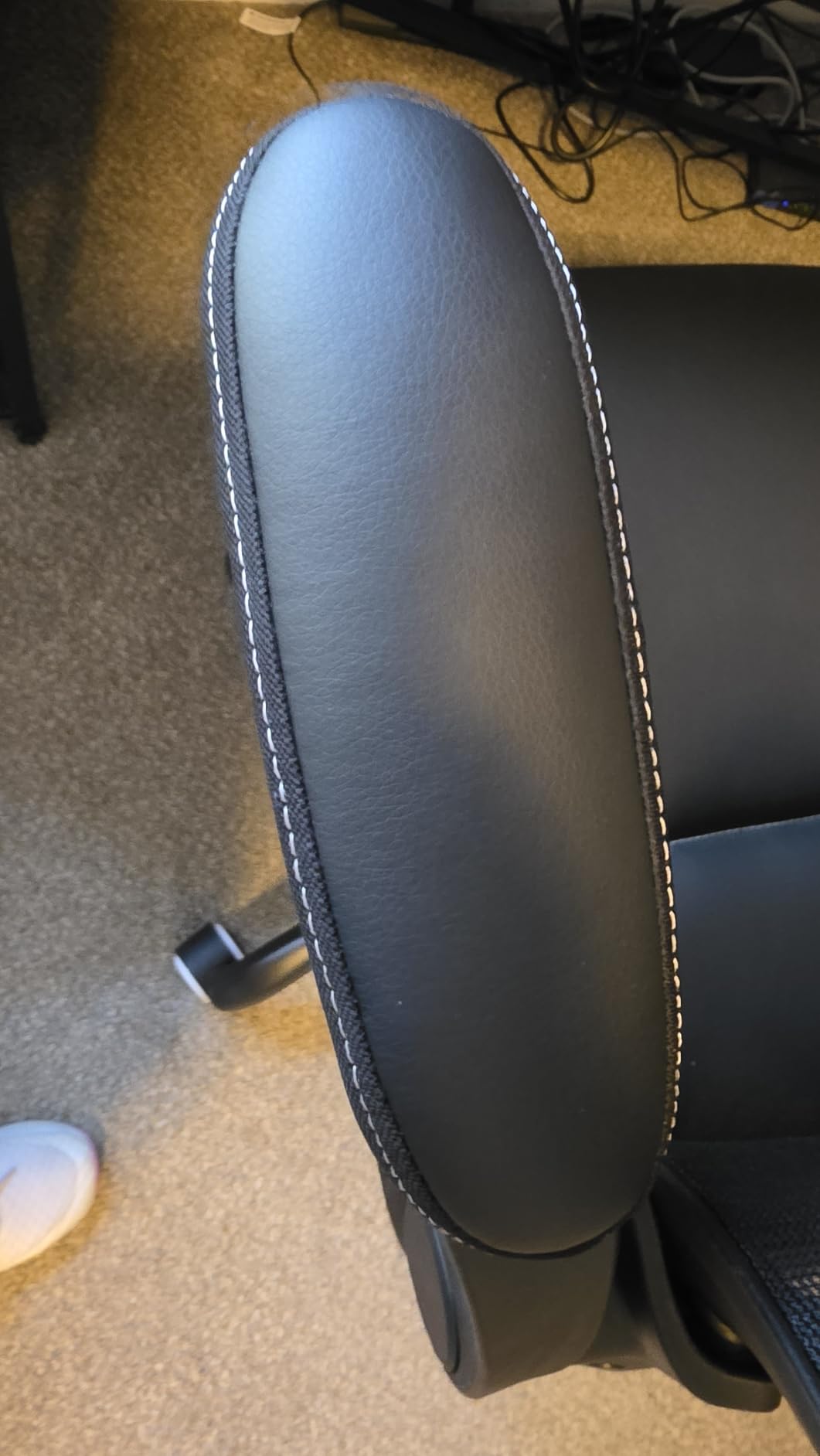MUXX.STIL Office Chair, Ergonomic Desk Chair with Adjustable Lumbar Support and Flip up Armrest, Breathable Mesh Computer Chair for Home Office, Black customer photo 2