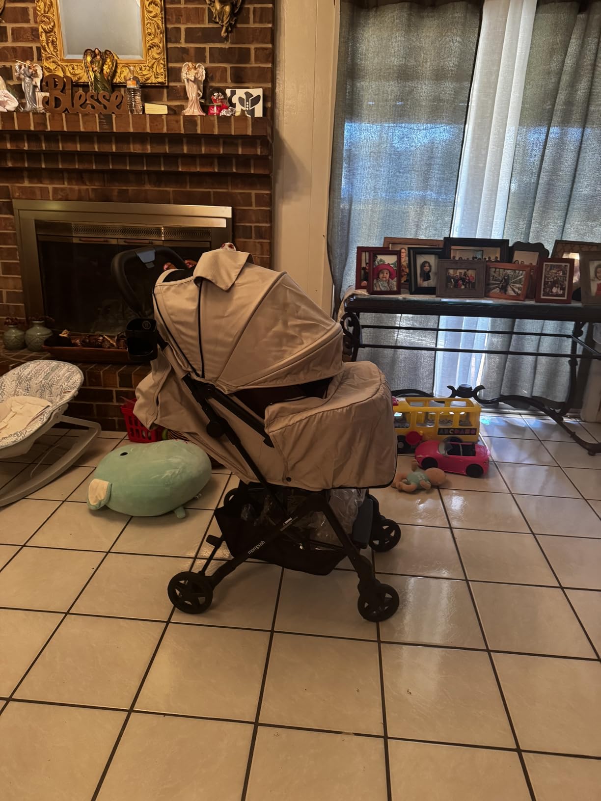 Mompush Lithe V2 Lightweight Travel Stroller Snack Tray Included, Forest customer photo 1
