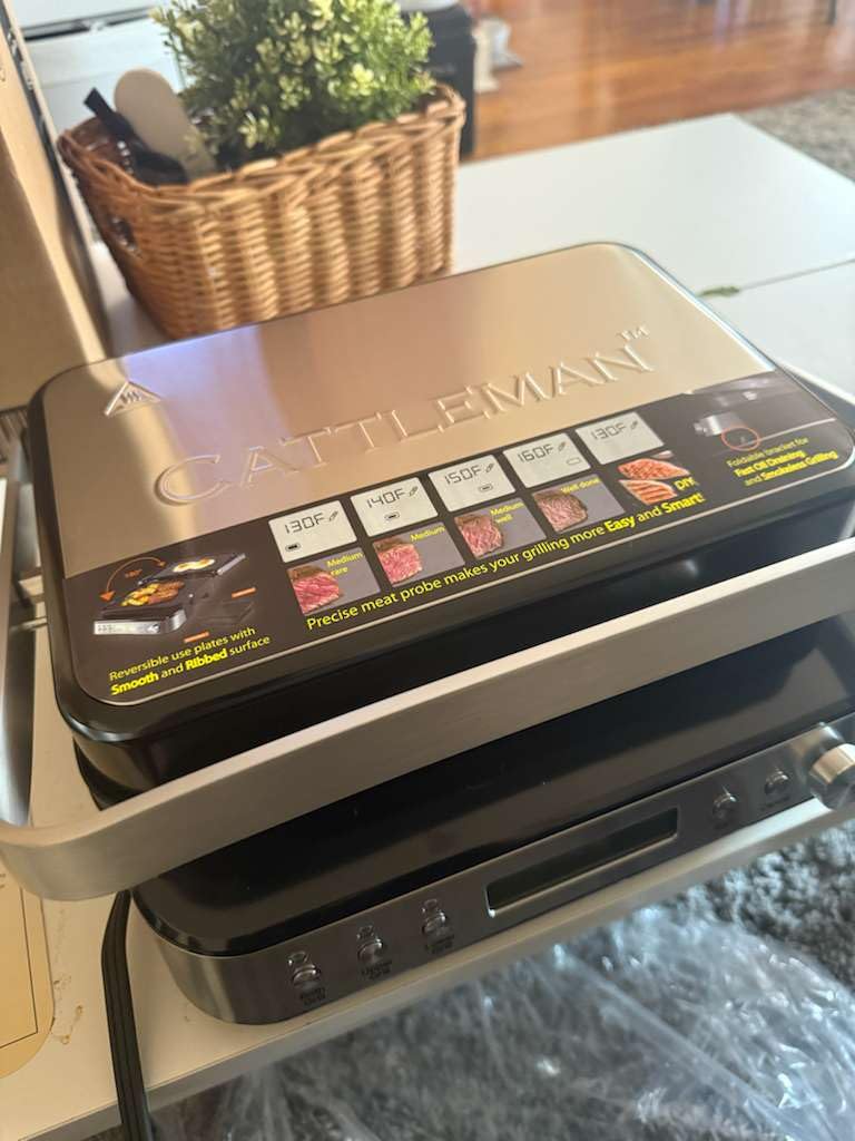 CATTLEMAN 5 in 1 Panini Press Grill with Removable Plates, 1600W customer photo 1